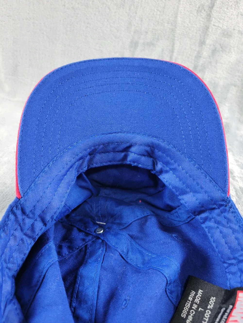 Marvel Captain America Blue Embroidered Logo Hat Cap Youth Size L